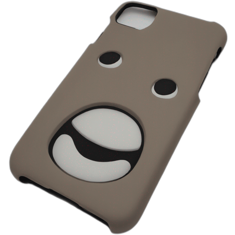 a phone case with coqutte emoji