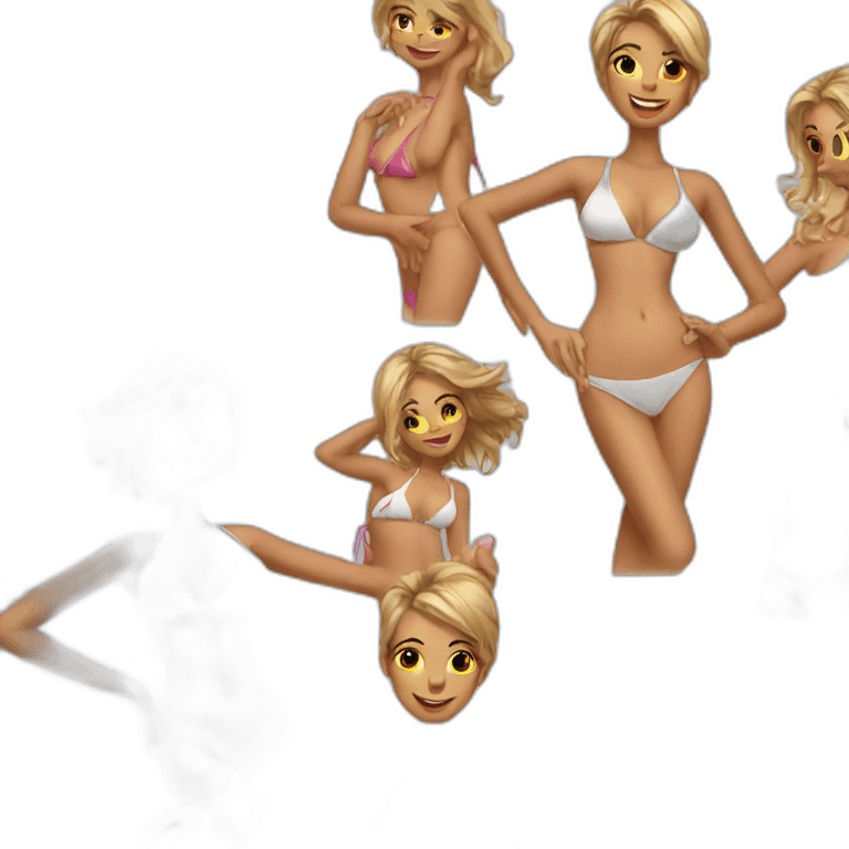 Filles en bikini emoji