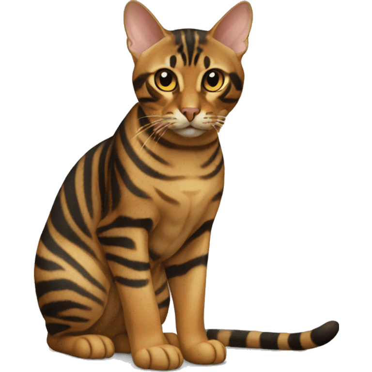 Toyger Cat Breed Full Body emoji