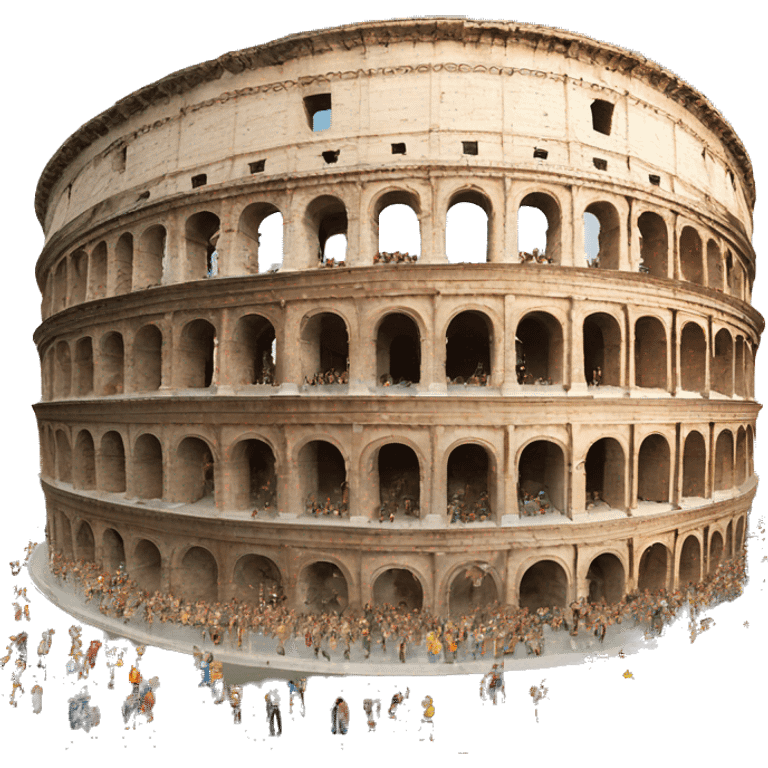 Colosseum with people infront emoji