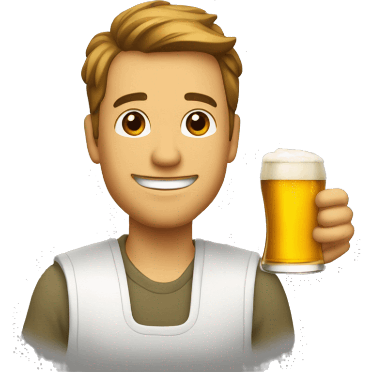 J'aime beaucoup qui boit une bière emoji