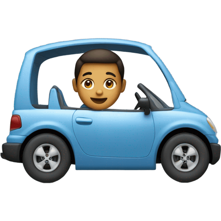 Half boy half car emoji