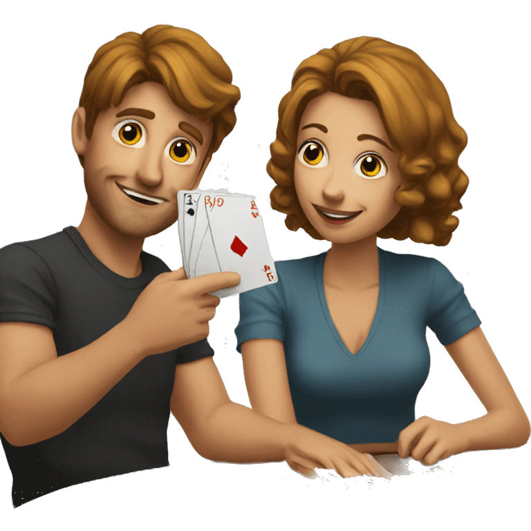 bluff while playing cards emoji