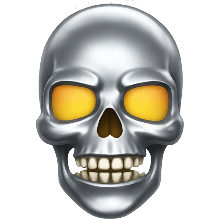 Chrome skull emoji