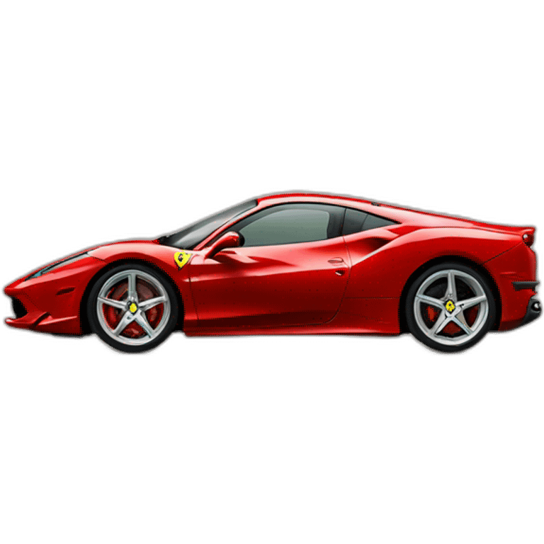 Ferrari de couleur rouge emoji