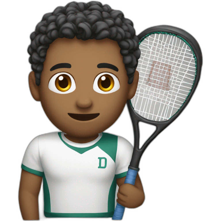 detona ralph holding a racket emoji