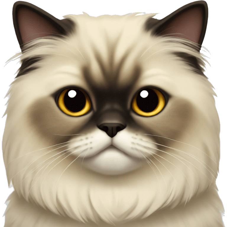 short hair himalayan cat pretty emoji