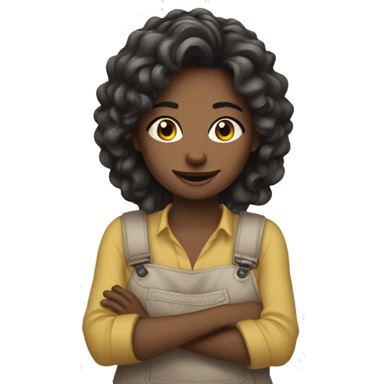 Create an emoji of a girl doing something fun or interesting! emoji