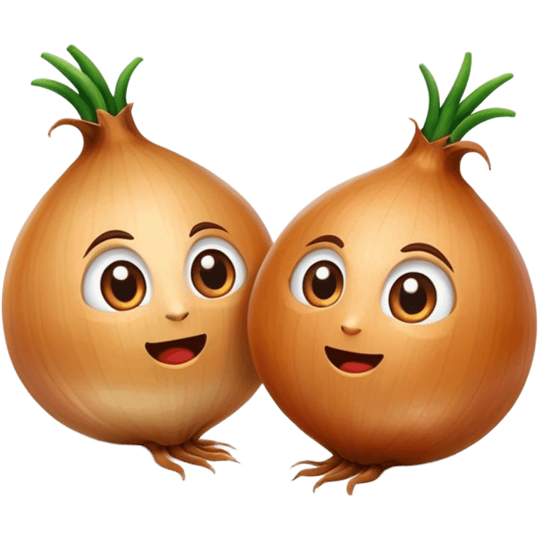 Onions talking to eachother emoji