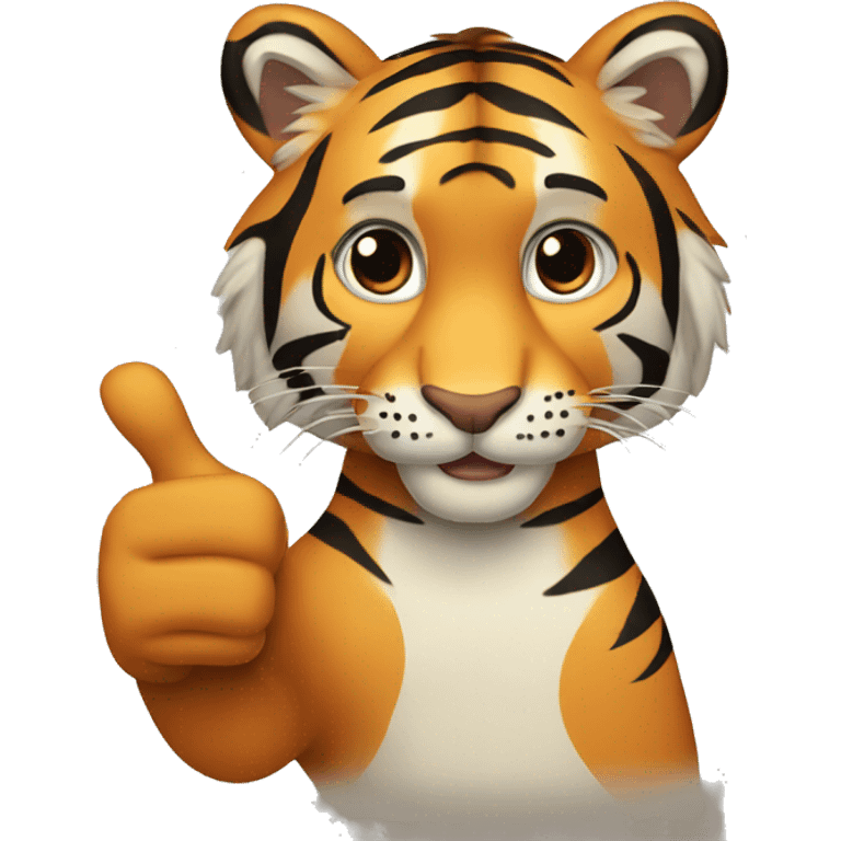 tiger thumbs up emoji