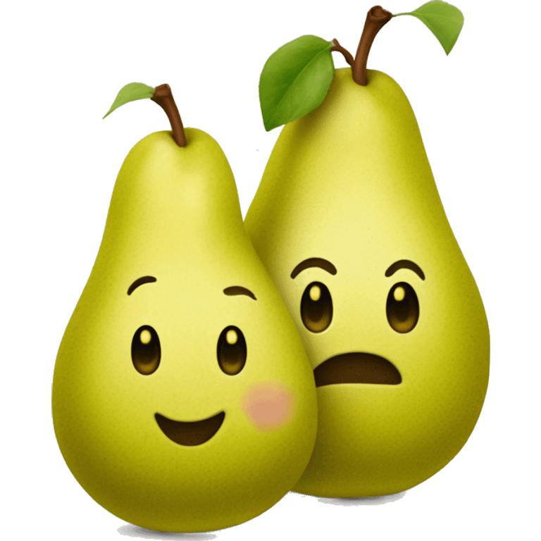 Une poire coupée en deux emoji