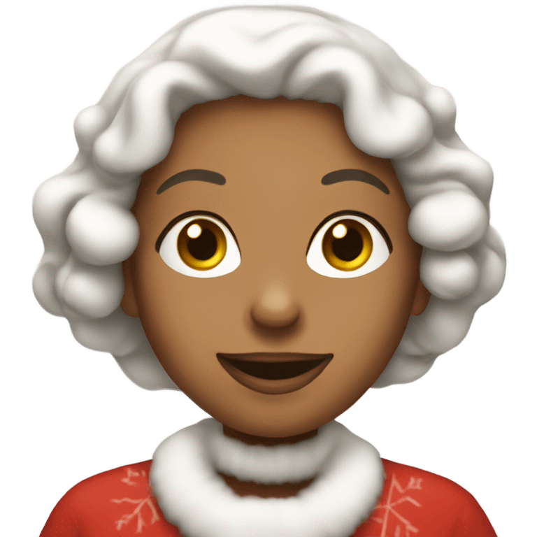 Merry Christmas Mrs. Claus emoji