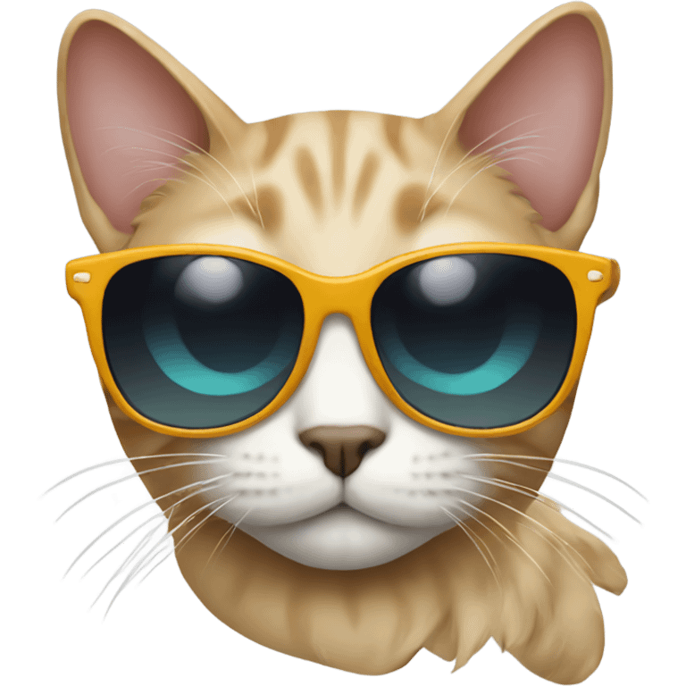 Cat with sunglasses emoji