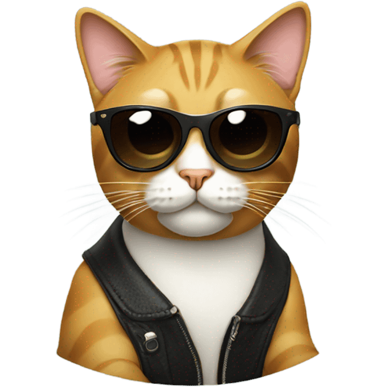 Cat with sunglasses emoji