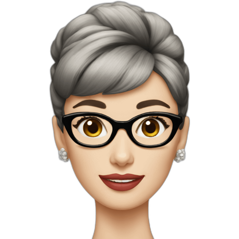 audrey hepburn without glass emoji