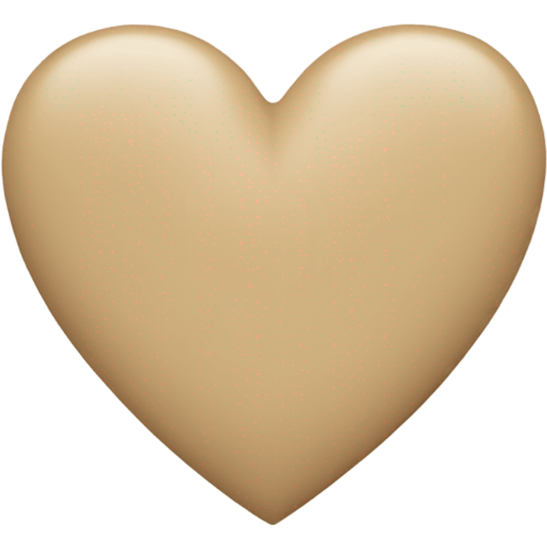 Beige heart  emoji