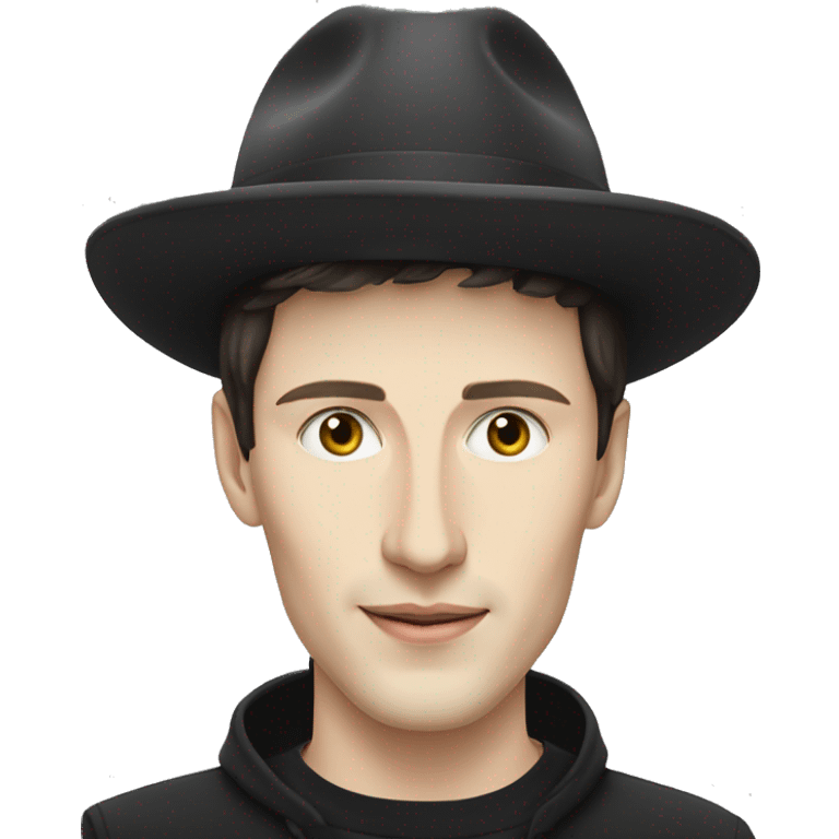 Pavel Durov wearing a hat emoji