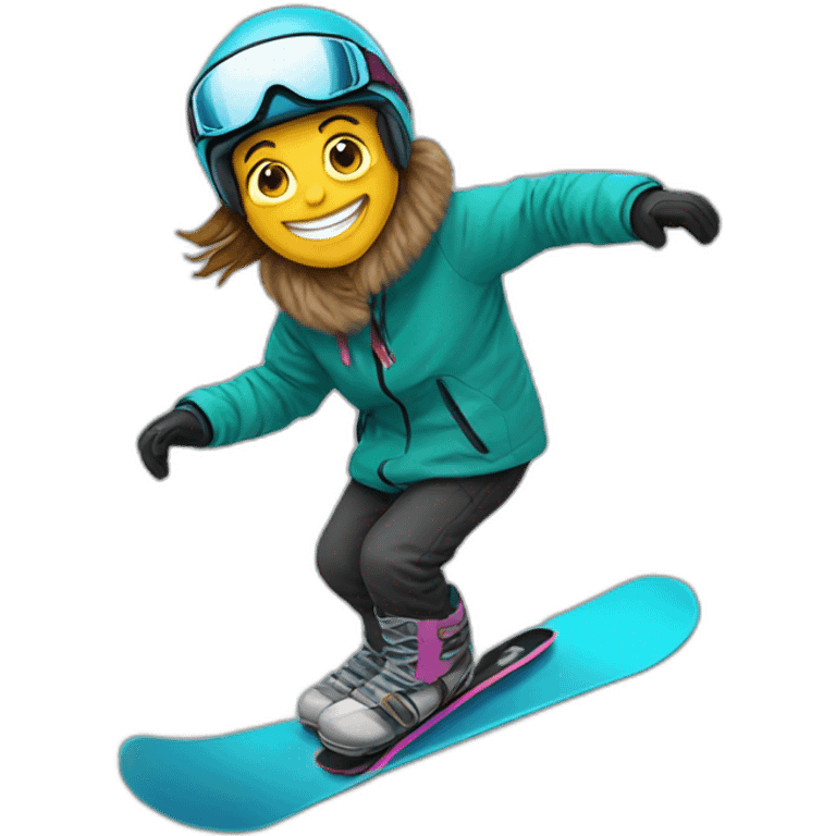 snowboarding emoji