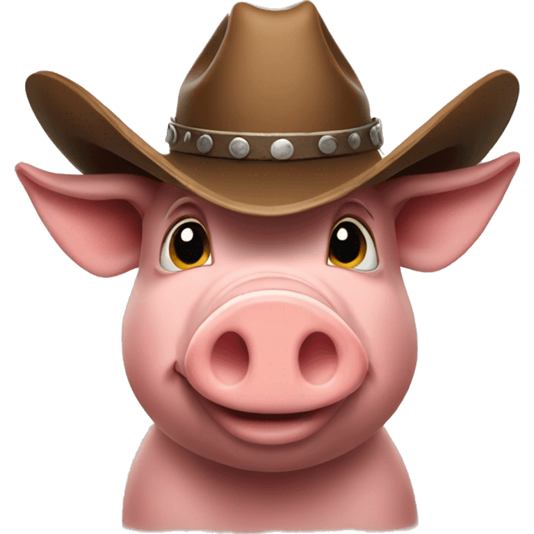 pig with cowboy hat emoji