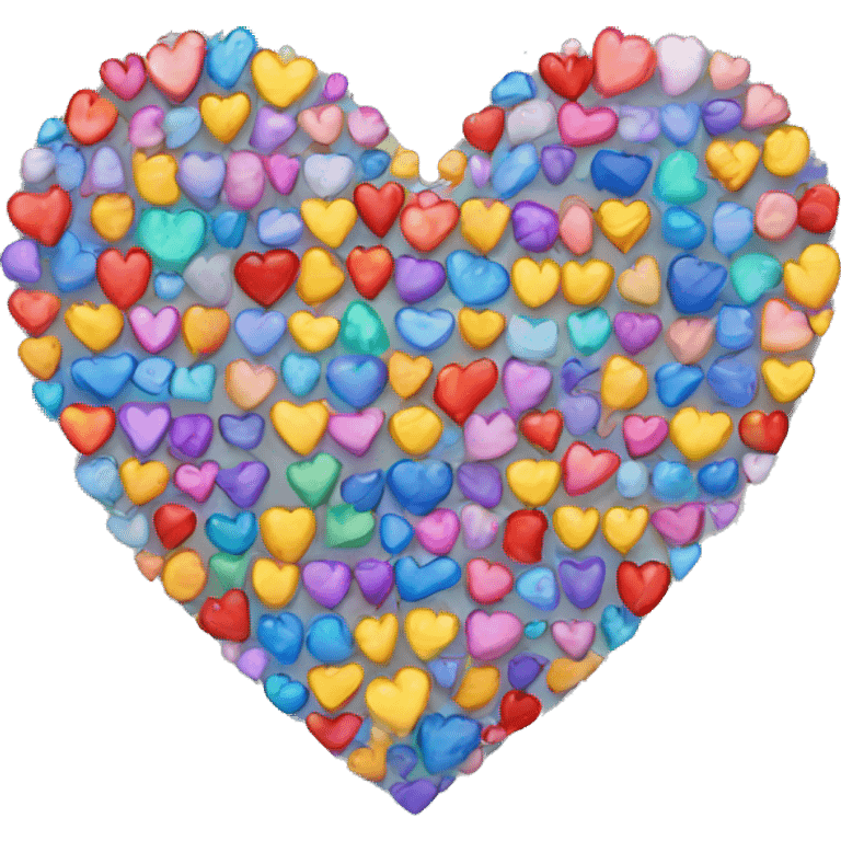 Multicolor heart  emoji