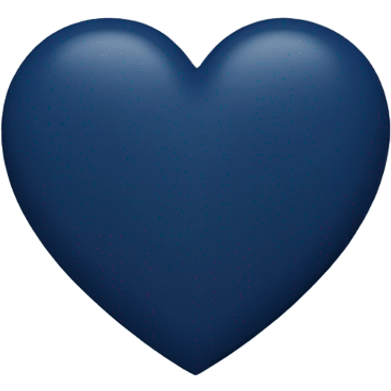 Navy blue heart emoji