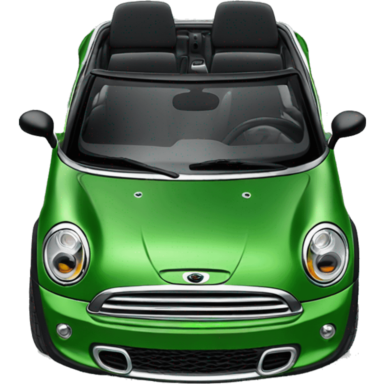 Green Mini Cooper s convertible  emoji