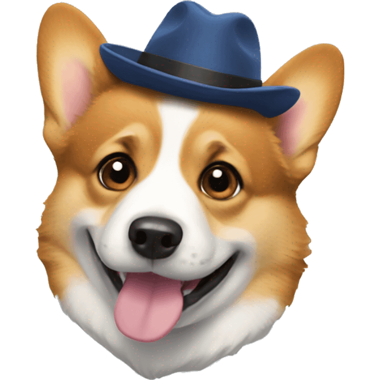 corgi in hat emoji