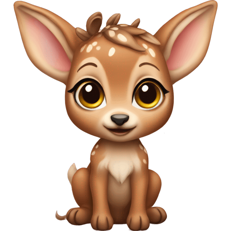 Fairy baby fawn emoji