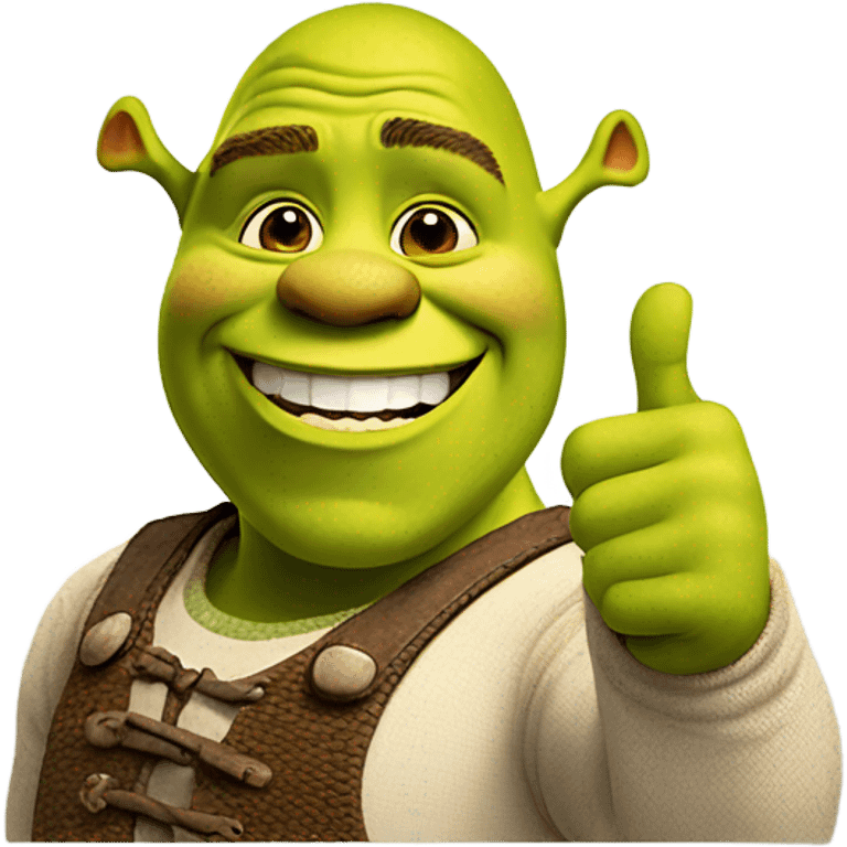 Shrek thumbs up emoji