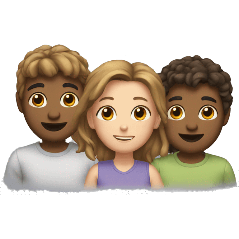 three friends emoji