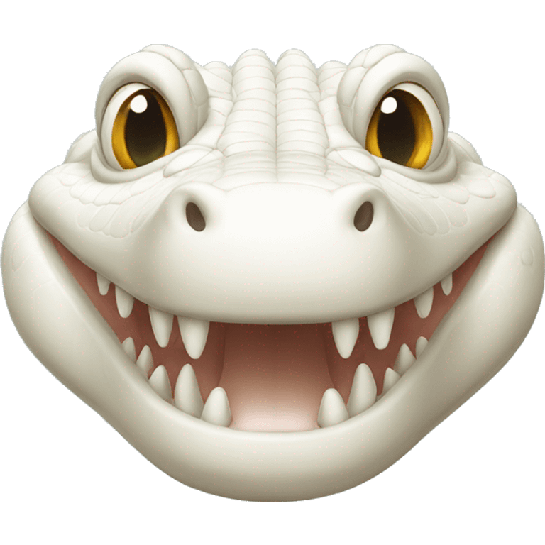 Albino crocodile emoji