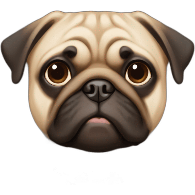 30% Pug 70% Chihwahwa tan and brown emoji