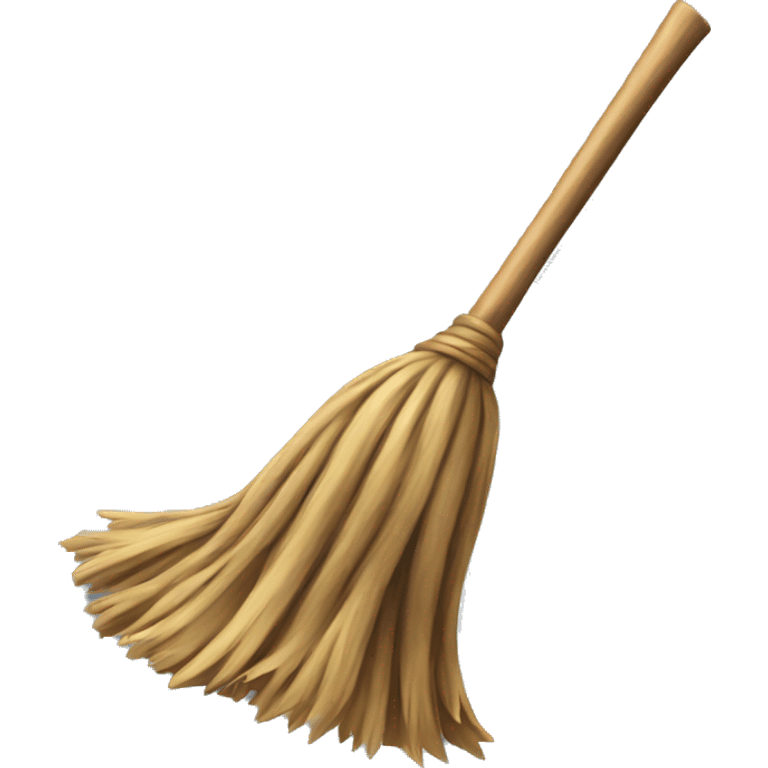 broomstick to clean emoji