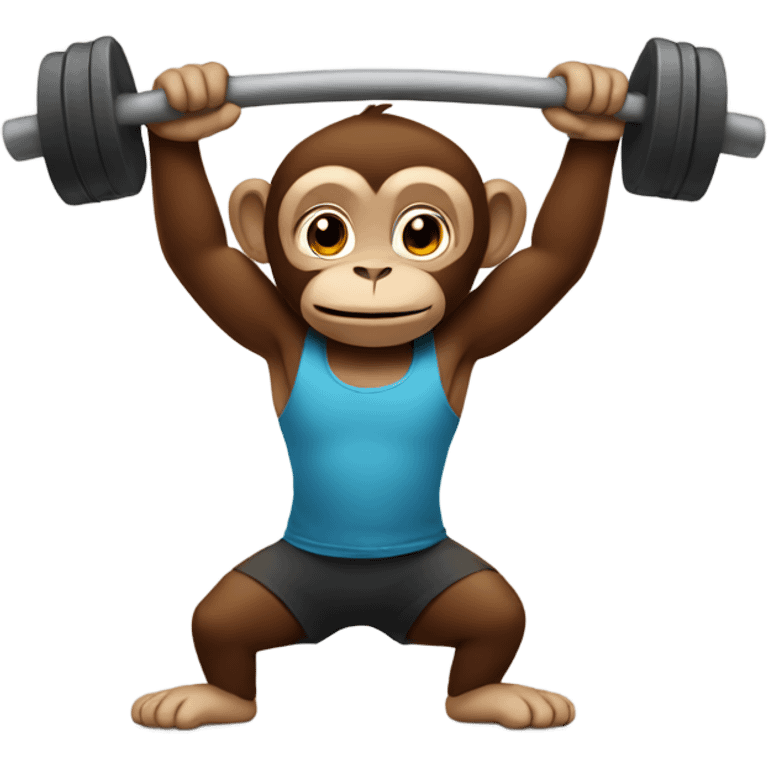 monkey working out  emoji