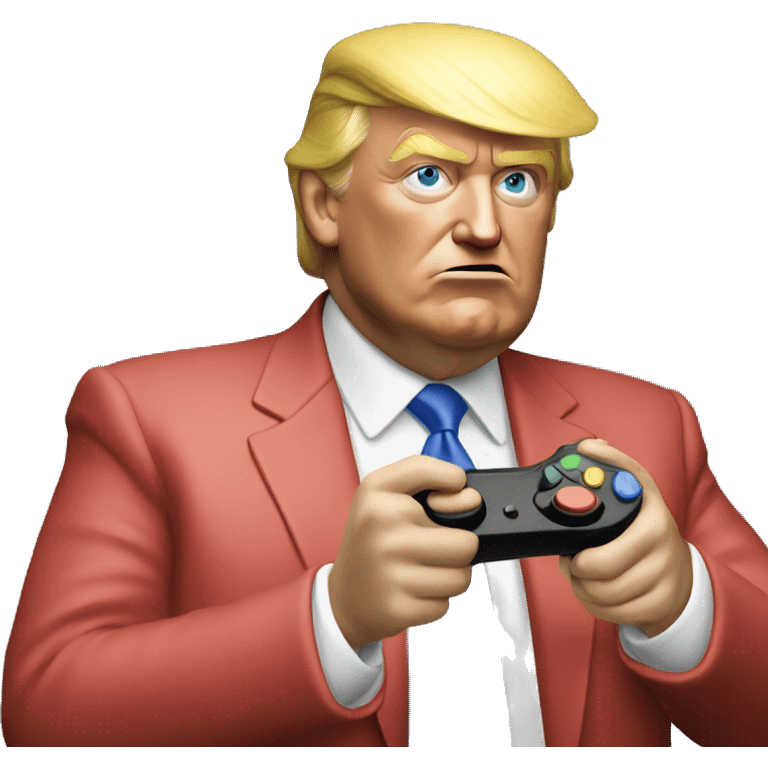 Trump playing video games emoji