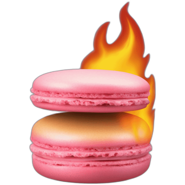 macaron on fire emoji