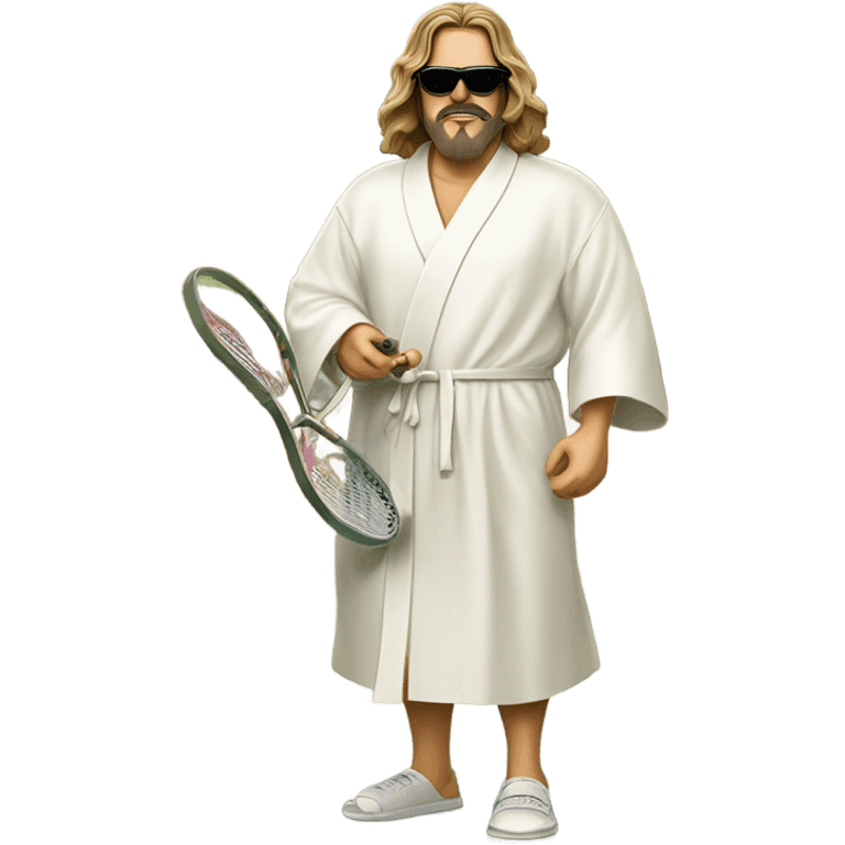 Big Lebowski playing tennis emoji