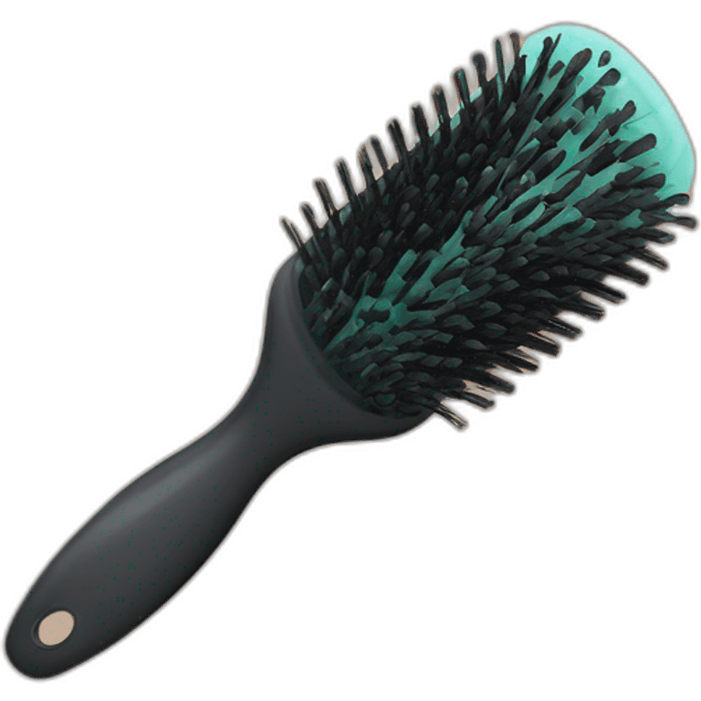 Hair brush emoji