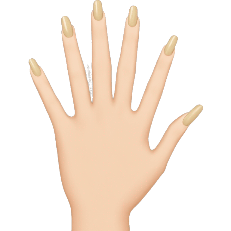 Long beige nails emoji