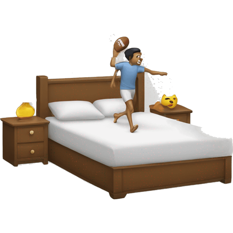 Kicking off the bed  emoji