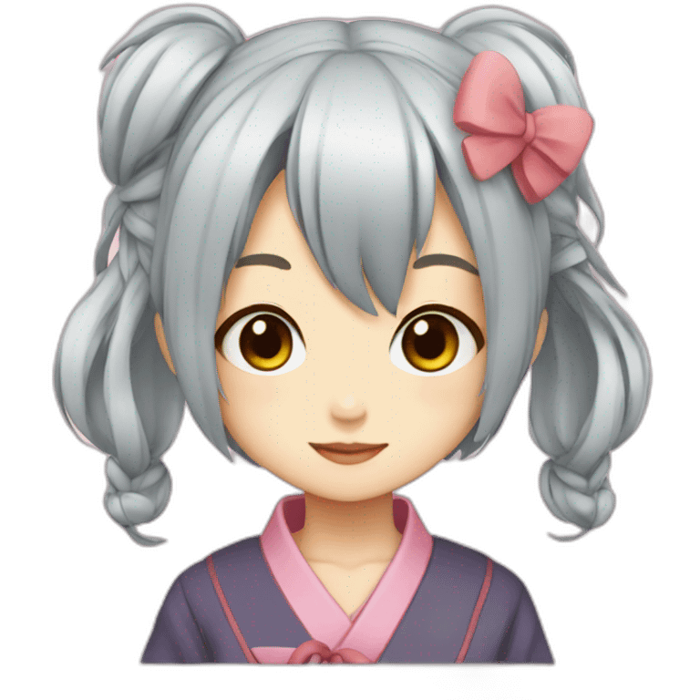 Japanese cute Anime girl emoji