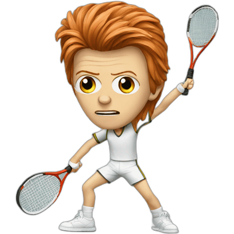 David bowie playing tennis emoji