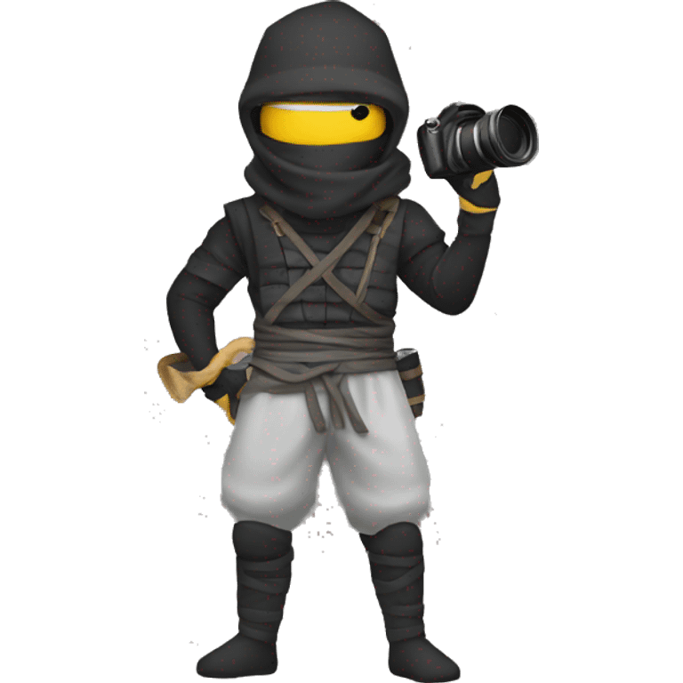 Ninja holding a camera emoji emoji