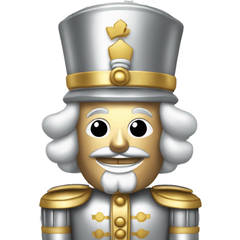 silver and gold nutcracker emoji