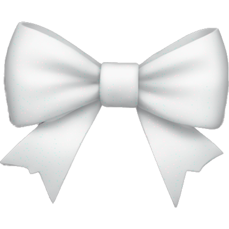 White bow emoji