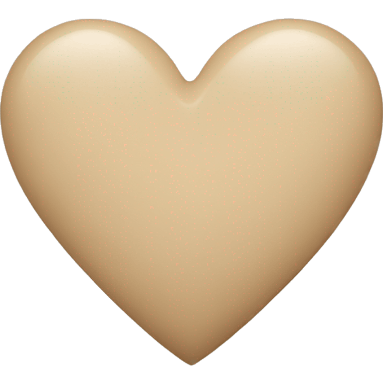 beige heart emoji