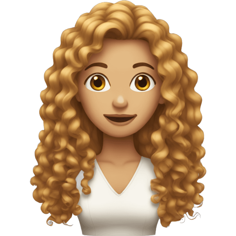 women with curly very very long hair emoji