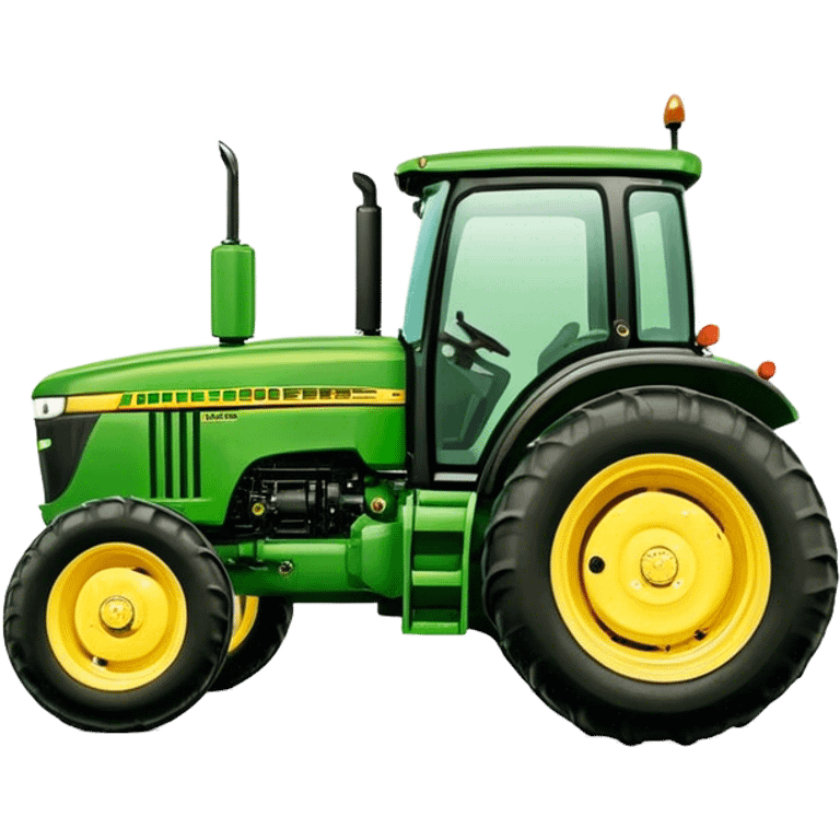 Tractor - John Deere 5055E (Model Year: 2021) (Iconic colour: Green with yellow) emoji