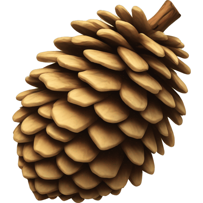 Pine Cone with smiley face emoji