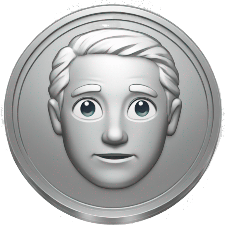 silver coin emoji